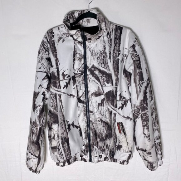Great Outdoorsman White Brown Winter Woodlands Camo Hunting Jacket L - Picture 1 of 16